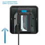 Bagsiden af Scangrip NOVA 2 CONNECT LED-arbejdslampen med tilsluttet strømforsyning og kabel.