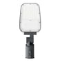 LEDVANCE Streetlight Area S LED-vejarmatur set forfra med synlige LED'er og grå masteadapter.