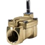 Danfoss EV220B NO magnetventil i messing med G1½" gevindtilslutning og 40mm dyse, ideel til vand og brine.