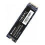 Verbatim Vi560 S3 M.2 SSD med 256 GB set skråt, med blå printplade, sort mærkat og guldkontakter.