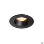SLV NUMINOS S indbygningsspot i sort aluminium med varmt hvidt LED lys, 8W og 2700K.