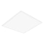 Ledvance Comfort DALI LED-panel med hvid ramme og lysflade set skråt oppefra i mindre perspektiv.