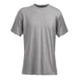 Acode Code Heavy t-shirt i størrelse Large, gråmeleret, lavet af bomuld og viscose, vist på hvid baggrund.