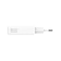 4smarts PDPlug Slim Dual-vægopladeren set fra siden med 65 W-logo og to europæiske stikben.