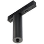 SG Armaturen Zip 230V adapter til 1-faset skinnesystem i sort, med en cylindrisk udformning.