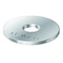 Flamco galvaniseret underlagsskive til M8 bolte, med synligt brandlogo trykt på overfladen og 28 mm diameter.