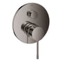 Grohe Essence New etgrebsbatteri i messing med poleret hard graphite overflade, Ø158mm, med greb til 3-vejs funktion.