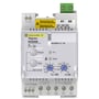 Forsiden af Schneider Electric Vigirex RH99M udkoblingsspole med reset og test knapper, indstillinger for IΔN (A) og Δt (s) samt terminaler.