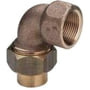 Lodde vinkel union 90° m. muffe/gevindmuffe, 18 mm x ¾"