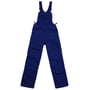 Mascot Newark overall i koboltblå vist forfra med fokus på smæklomme, lynlås, sidelommer og knæforstærkninger.