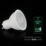 V-TAC VT-275 LED spotlight med GU10 fatning og 6 års garanti, kompatibel med standard GU10 holdere.