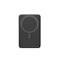 Xtorms sorte magnetiske powerbank set bagfra med den store runde magnetiske ring.