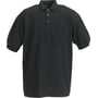Mascot Borneo poloshirt i sort, 3XL, med stolpelukning, knapper, brystlomme og strikket krave.