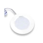 LEDlife Reco68 møbelspot i mat hvid set forfra med kabel til 12 V DC-tilslutning.