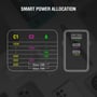 Grafik over strømfordeling mellem USB-portene på 4smarts Wall Charger GaN Pocket, en 100 W oplader.