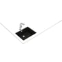 Sort Intra RADEA-R10-5040 monteret under en hvid bordplade med vandhane placeret bag vasken.