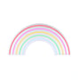 Paul Neuhaus Rainbow neon skilt i akryl med LED lyskilde og klar USB-kabel, 320mm bredt og 630mm højt.