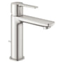 Grohe Lineare håndvaskarmatur, 1-grebs, S-Size, løftestang m/ bundventil, Supersteel