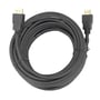 Deltaco High-Speed Flex HDMI kabel på 7 meter, med sorte stik og teksten HIGH SPEED HDMI CABLE, oprullet.