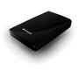 Verbatim Store'n'Go ekstern harddisk på 2 TB set skråt oppefra med blankt, sort kabinet.