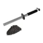 Diesella magnetisk spånopsamler på 400 mm med quick release funktion, viser metalspåner opmagasineret ved enden.