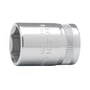 Bahco 3/8" 6-kant top i størrelsen 21mm, fremstillet af højglanspoleret højtlegeret stål.