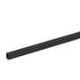 Wibe Ventilationslamel WGX-S TTA-G10 i sort RAL9017/30, en enkelt profil set fra siden mod hvid baggrund.
