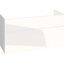 Dansani Luna vaskeskab, 2 skuffer, 64 cm x 120 cm, hvid (blank)
