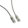 VAERK tyndt patchkabel, Kat. 6A UTP, 2 meter, hvid LSZH med slanke RJ45 stik og gennemsigtig boot.