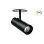 SG Armaturen Spot Tube Mini R TW indbygningsspot i sort aluminium med justerbar lysfarve fra 2000-4000K.
