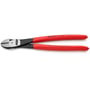 Knipex 250mm kraftsidebidetang med dyppet rødt greb og poleret hoved, ideel til hårde belastninger.