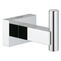 Grohe Cube håndklædekrog i krom finish med et firkantet vægbeslag og en rund krog.