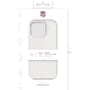 Urban Armor Gear iPhone 13 Pro Dot Cover i marshmallow-farve, med 16 ft drop protection.