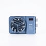S100-studiebelysning til foto og video, 100 W, set bagfra med ventilationsgitter, display og knapper.