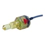 Carlo Gavazzi optisk niveauaftaster i polysulphone med 3/8" gevind og PNP NC udgang, egnet til ATEX zone 1.