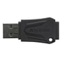 Sort Verbatim ToughMAX USB 2.0-hukommelse på 16 GB set forfra med USB-stikket synligt.