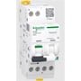 Schneider Electric Acti9 Active iC40 gnistdetektor med 1P+N, B13A karakteristik og AFD-funktion i hvidt design.