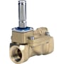 Danfoss magnetventil EV220B 32B med messinghus og G 1 1/4" tilslutning, NC version med synlig servostyring.