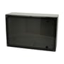 ARCA vægskab model 406021T, 400 x 600 x 210 mm, set forfra med den mørkt transparente dør lukket.
