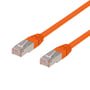 DELTACO F/UTP Cat6 patchkabel, LSZH (Low smoke zero halogen), 1,5 meter, orange