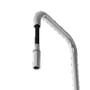 Lavabo Alkymist 788 RS Square køkkenarmatur set skråt med udtræksdysen trukket ned og slangen synlig.