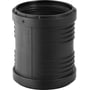 Geberit Silent PP skydemuffe i sort plast til 50mm spildevandsrør med lydoptimeret 3-lags konstruktion.