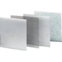 Schneider Electric ClimaSys CA standardfilter lagdelt, 223x223mm, viser filtermaterialer som fleece og net.