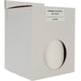 Kartonemballage til Nordic Quality monteringssæt, med tydelig mærkning af 'COMBIDEC 2100 WHITE DIA 152 MM LENGTE 3,0 MTR'.