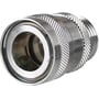 Nito koblingshus 1/2" RG med BSPP-gevind, DN 13, fremstillet i metal med räfflad yta för bättre grepp.