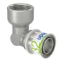 Uponor S-Press MLCP – Vinkelovergang 90° m. preskobling/muffe, 32 mm x 1"