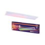 Osram SMART+ Planon Magic plafond 1200x300mm i hvid, der viser et spektrum af farver og leveres med en fjernbetjening og app-kontrol via WiFi.