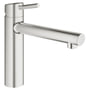 Grohe Concetto køkkenarmatur, Normal tud, 1-grebs, Supersteel