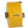 PRO-FIT beton hulsav med adapter, 73 mm, vist fra siden med tydeligt PRO-FIT logo og diamantsegmenter.