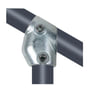 Tee vinkel 30-60° ¾ (Ø26,9 mm), galvaniseret, vandrørs-fitting til stativ og reol - Pipe Clamps
